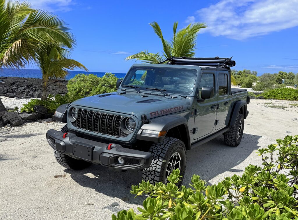 Jeep Gladiator Rubicon parked on Hawaii's Big Island